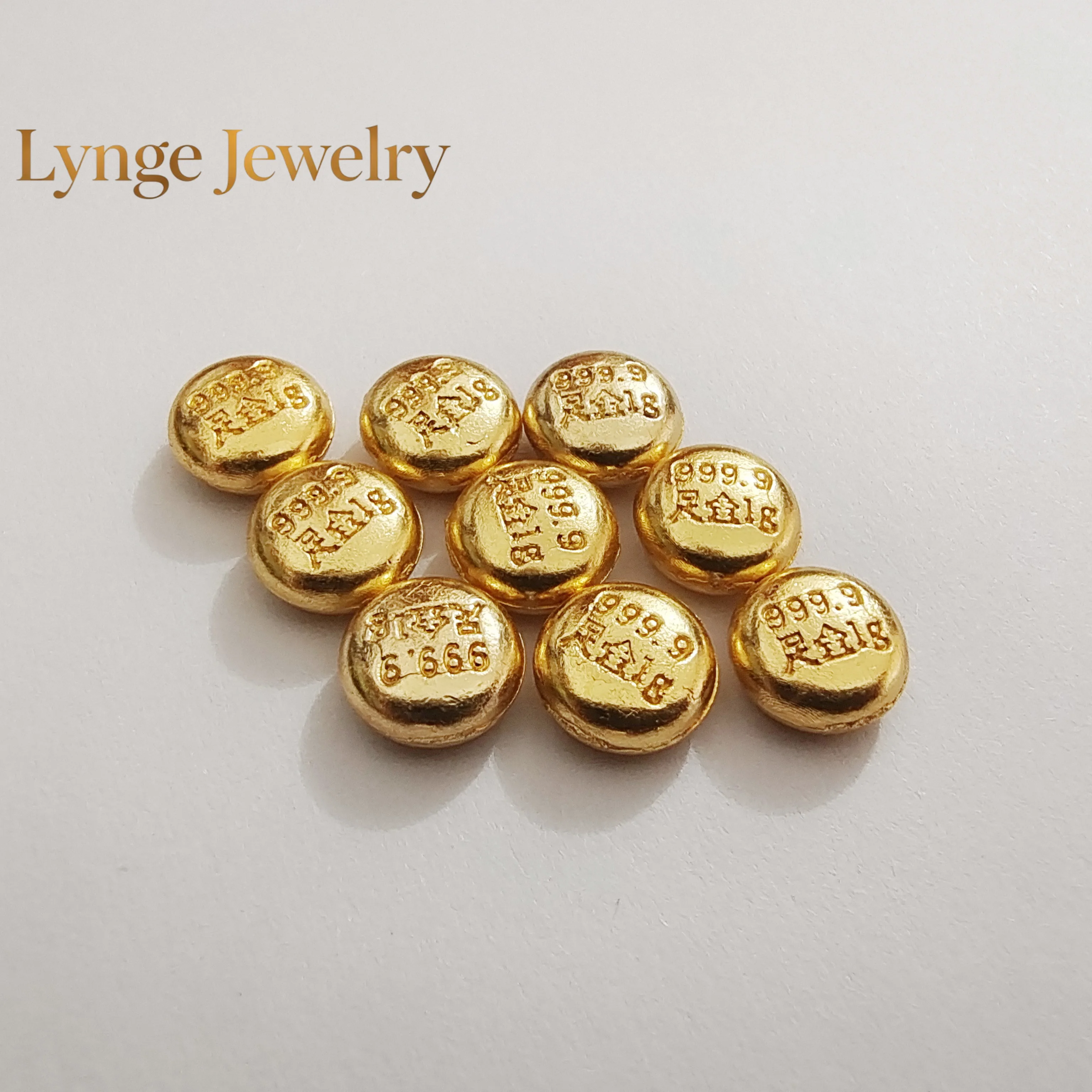 Lynge Jewelry Mylux Jewelry 100% 24k pure gold beans fine gold balls 999 real gold beads 1g
Lynge Jewelry Mylux Jewelry 100% 24k pure gold beans fine gold balls 999 real gold beads 1g
