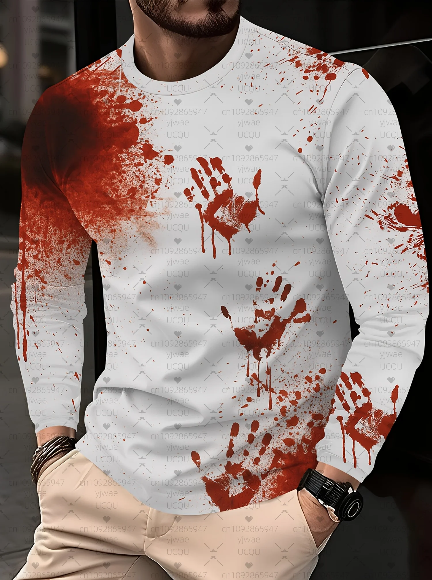 2025 Мужская винтажная футболка с длинным рукавом ужасов на Хэллоуин, мужская винтажная мужская осенняя свободная спортивная мужская одежда с круглым вырезом
2025 Мужская винтажная футболка с длинным рукавом ужасов на Хэллоуин, мужская винтажная мужская осенняя свободная спортивная мужская одежда с круглым вырезом