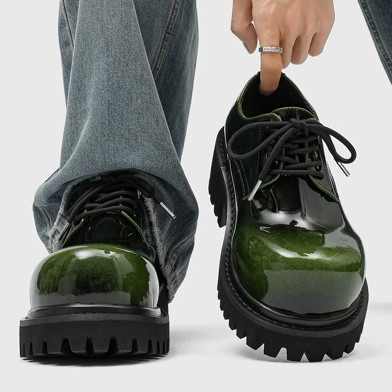 large size men fashion punk hip hop platform shoes lace-up patent leather oxfords shoe big toe designer sneakers trendy footwear
large size men fashion punk hip hop platform shoes lace-up patent leather oxfords shoe big toe designer sneakers trendy footwear