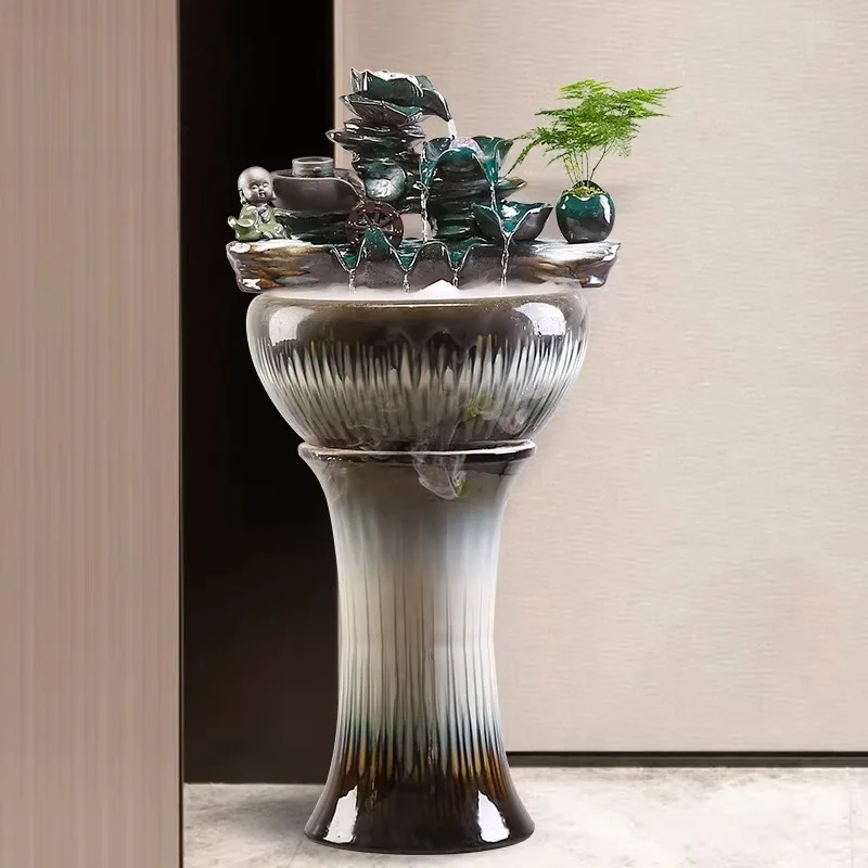 Outdoor indoor Large Fountain Waterfall Garden Home Decoration Creative Ceramic Fountain with Fish Tank
Outdoor indoor Large Fountain Waterfall Garden Home Decoration Creative Ceramic Fountain with Fish Tank