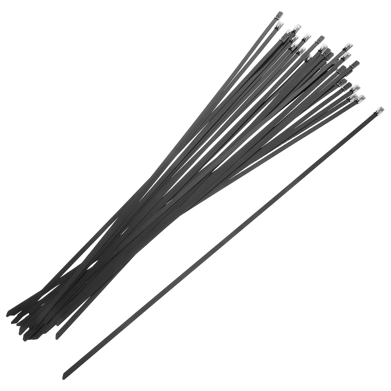 30 Pcs Stainless Steel Cable Tie Cord Organization Tape to Clamp Heat-resistant Ties
30 Pcs Stainless Steel Cable Tie Cord Organization Tape to Clamp Heat-resistant Ties