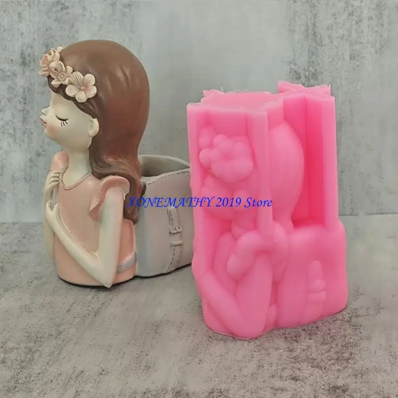 F42F Flower Pot Silicone Mold Diy Succulents Concrete Flower Pot Plaster Cement Mold 
F42F Flower Pot Silicone Mold Diy Succulents Concrete Flower Pot Plaster Cement Mold