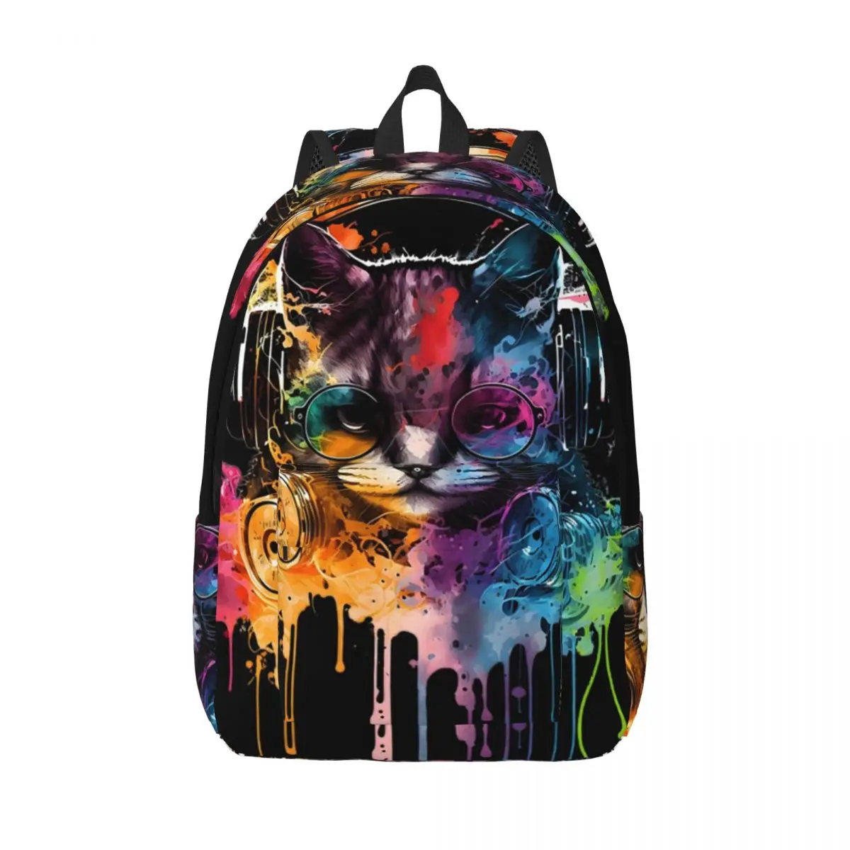Cool Cat With Headphones And Glasses Cats Kitten Party Kitten Backpack Student Kid School Bag Laptop Shoulder Bags for Men Women
Cool Cat With Headphones And Glasses Cats Kitten Party Kitten Backpack Student Kid School Bag Laptop Shoulder Bags for Men Women