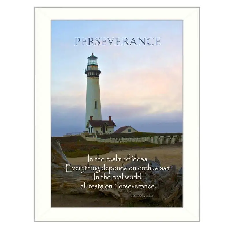 Perseverance Motivational Wall Art, Framed Poster, Ready to Hang, White Frame Decor
Perseverance Motivational Wall Art, Framed Poster, Ready to Hang, White Frame Decor