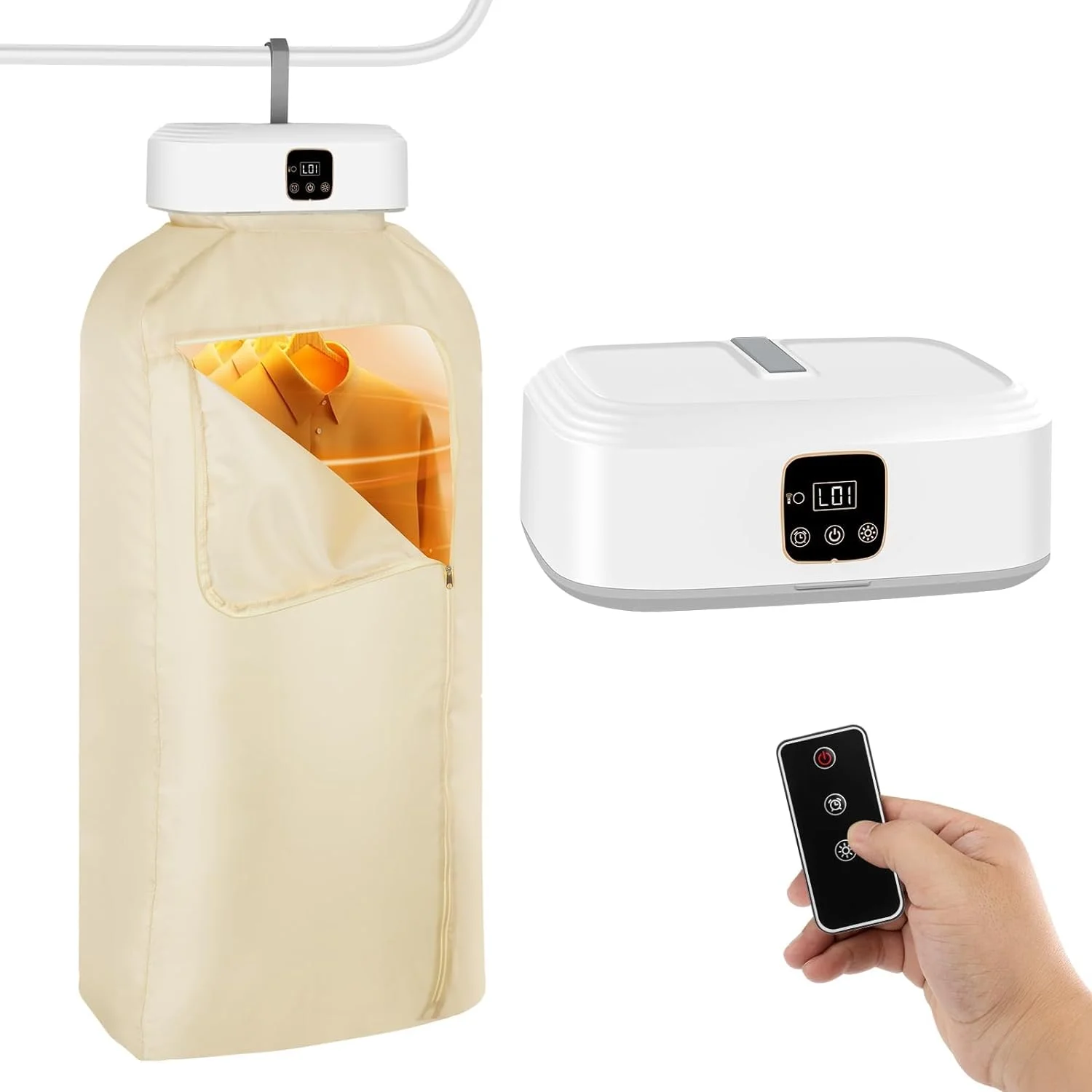 Portable Clothes Dryer - Upgraded 2.0 Portable Dryer for Apartment, RV, Travel- Easy to Use Dryer with Dryer Bag for Underwear,
Portable Clothes Dryer - Upgraded 2.0 Portable Dryer for Apartment, RV, Travel- Easy to Use Dryer with Dryer Bag for Underwear,