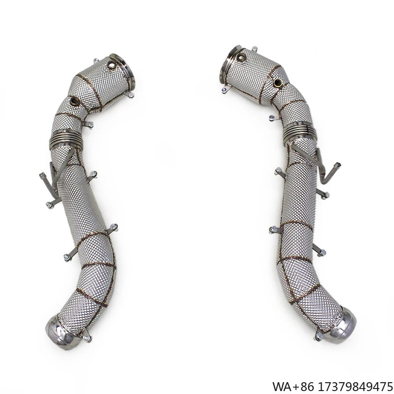 Custom Engine Header Downpipe for Mclaren 600LT Spider/Coupe 3.8T 2018-2019 Free Flow Pipe Exhaust System With Heat Shield
Custom Engine Header Downpipe for Mclaren 600LT Spider/Coupe 3.8T 2018-2019 Free Flow Pipe Exhaust System With Heat Shield