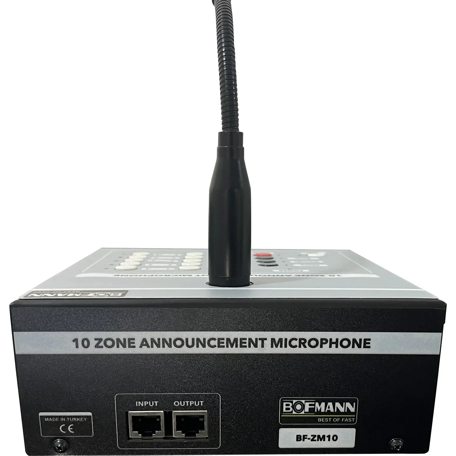 Микрофон для публичного оповещения на 10 зон, модель 2026
Микрофон для публичного оповещения на 10 зон, модель 2026