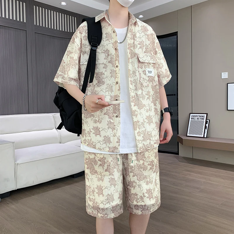 Short Sleeve t shirts+Shorts Summer New Men's Fashion Trend High Quality Comfortable Breathable Casual Shirt Set men M-4XL
Short Sleeve t shirts+Shorts Summer New Men's Fashion Trend High Quality Comfortable Breathable Casual Shirt Set men M-4XL