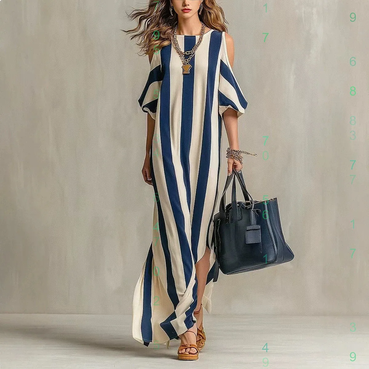 Ladies Stripe Dress Women's Off Shoulder Split Long Dress Spring Summer Casual Dresses
Ladies Stripe Dress Women's Off Shoulder Split Long Dress Spring Summer Casual Dresses