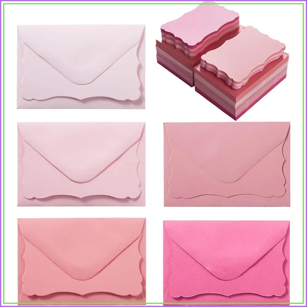 100 Pack Mini Envelopes with Note Cards, 5 Colors, Pink, 4x2.7 Inches, for Wedding, Birthday, Baby Showers
100 Pack Mini Envelopes with Note Cards, 5 Colors, Pink, 4x2.7 Inches, for Wedding, Birthday, Baby Showers