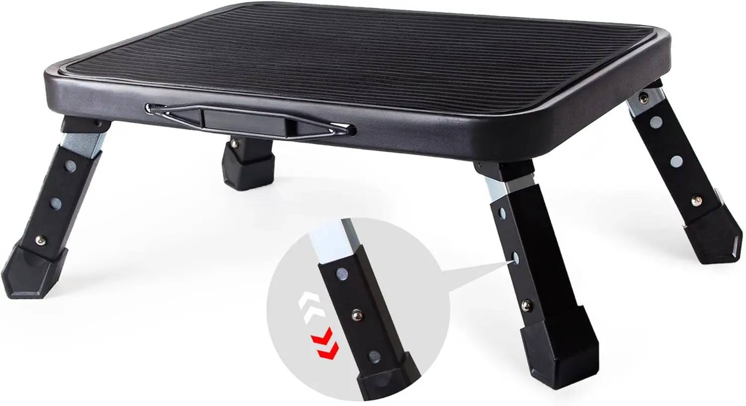 Folding Step Stool, Height Adjustable 1- Step 330lbs, Sturdy Portable Step Platform with Non-Slip Feet & Handle Step La
Folding Step Stool, Height Adjustable 1- Step 330lbs, Sturdy Portable Step Platform with Non-Slip Feet & Handle Step La