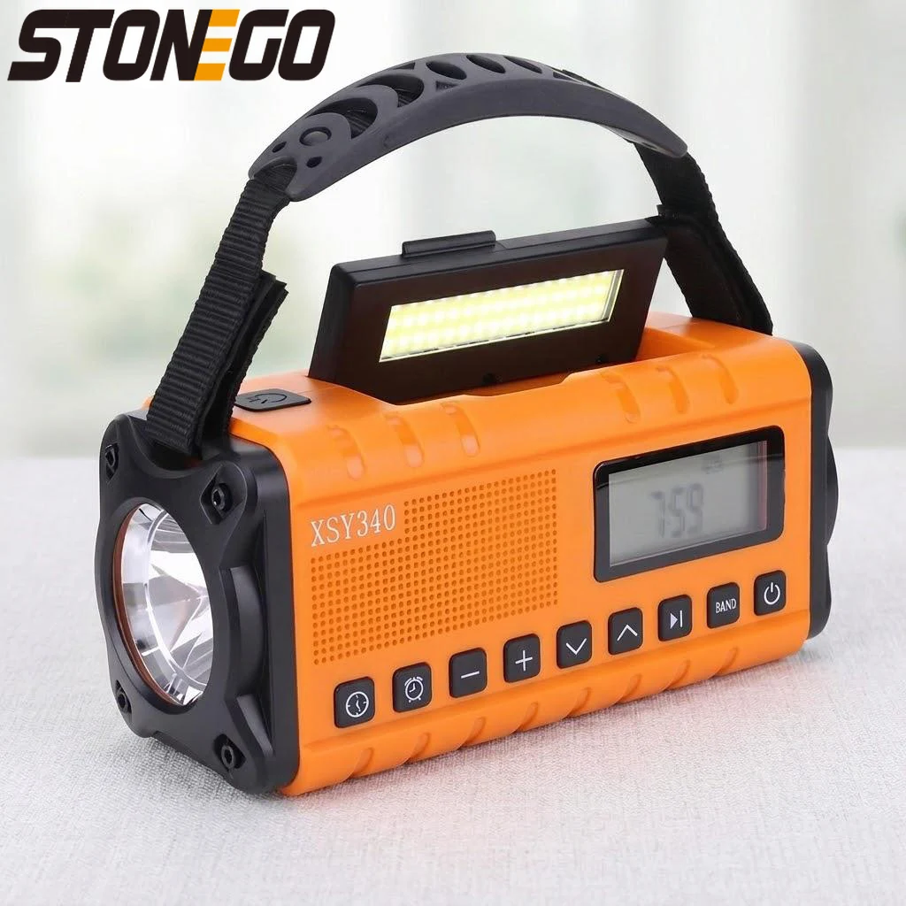 10000mAh Solar Power Bank Hand Crank AM FM Radio Emergency Weather Alert LED Flashlight Type C Charger SOS Alarm
10000mAh Solar Power Bank Hand Crank AM FM Radio Emergency Weather Alert LED Flashlight Type C Charger SOS Alarm