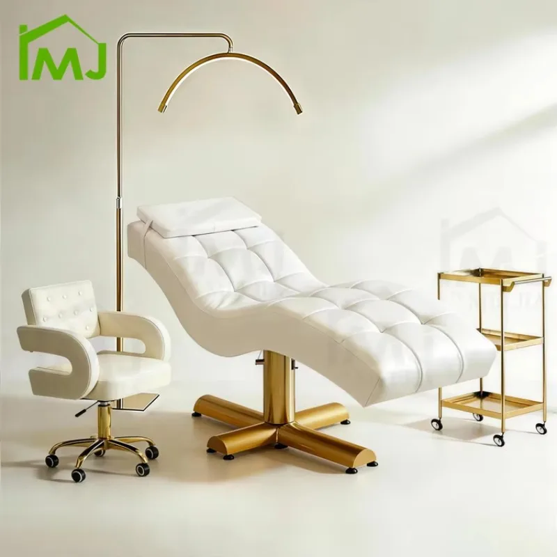 Beauty Salon Furniture Sets Facial Spa Treatment Chair Massage Curved Lash Bed With Chair
Beauty Salon Furniture Sets Facial Spa Treatment Chair Massage Curved Lash Bed With Chair