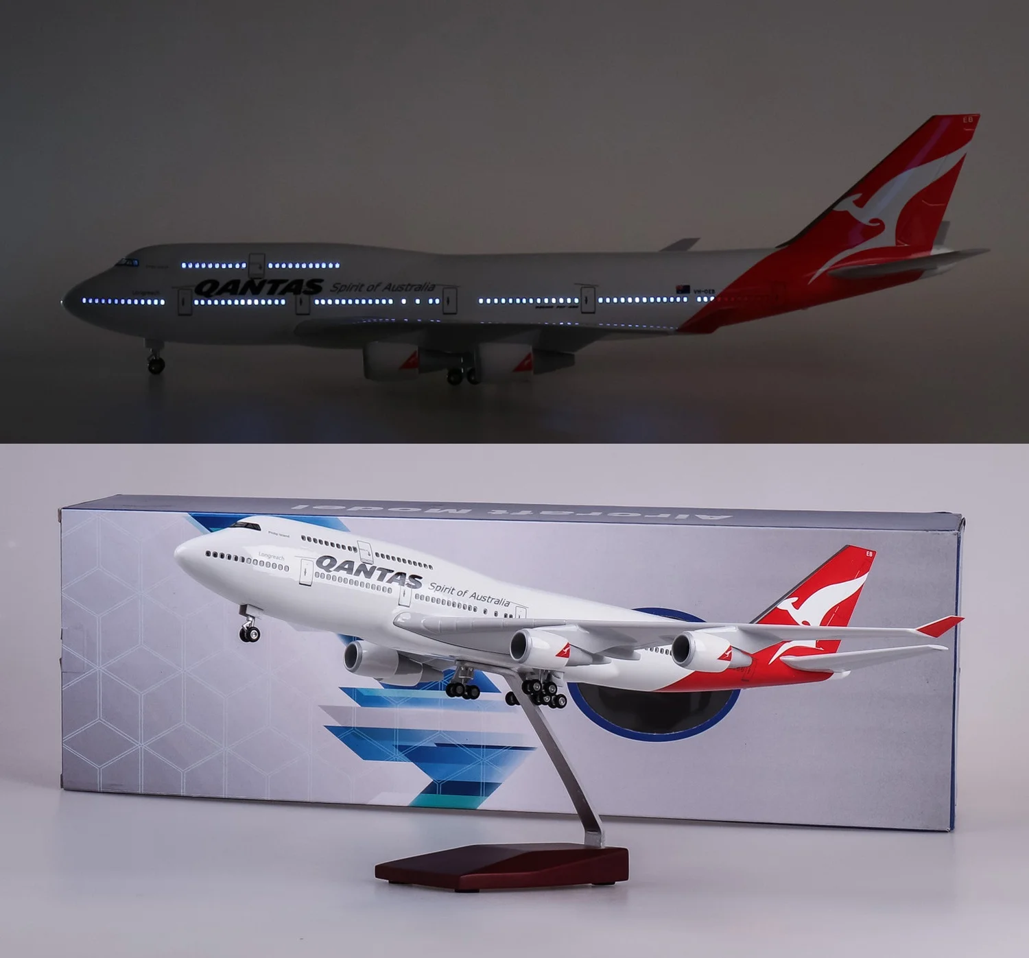 47CM Airplane Models Q ANTAS Airline B747 Airways Resin diecast plane model With Lights And Wheels For Decoration vehicles GIFT
47CM Airplane Models Q ANTAS Airline B747 Airways Resin diecast plane model With Lights And Wheels For Decoration vehicles GIFT