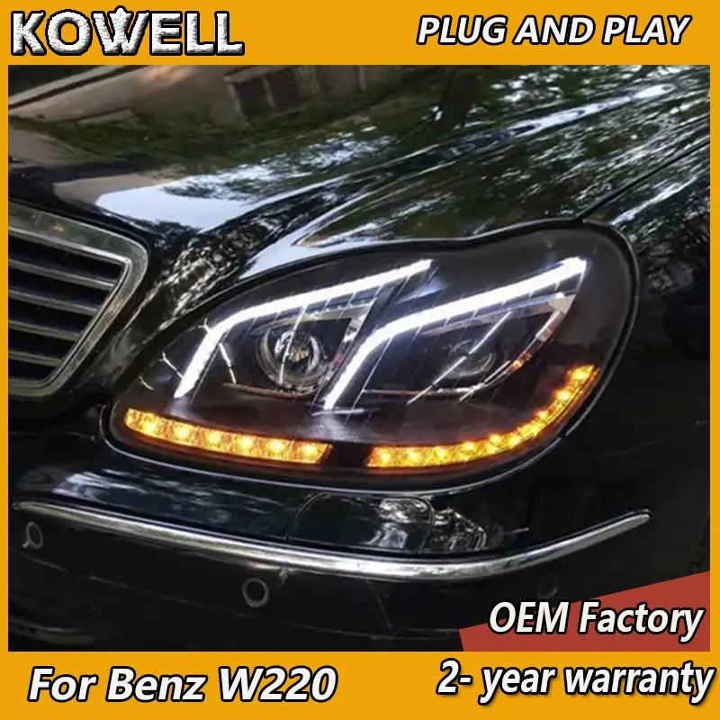 Car Styling for BENZ W220 Head Light 1999-2005 Mercedes S320 S350 Headlight DRL Turn Signal High Beam Projector Lens
Car Styling for BENZ W220 Head Light 1999-2005 Mercedes S320 S350 Headlight DRL Turn Signal High Beam Projector Lens