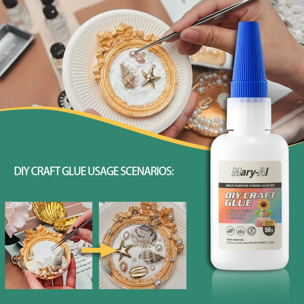 50g Hand Glue Process Glue Bonding Strong Instant Dry Adhesive Glue High Viscosity Diy Craft Glue Good Water Resistance Glue
50g Hand Glue Process Glue Bonding Strong Instant Dry Adhesive Glue High Viscosity Diy Craft Glue Good Water Resistance Glue