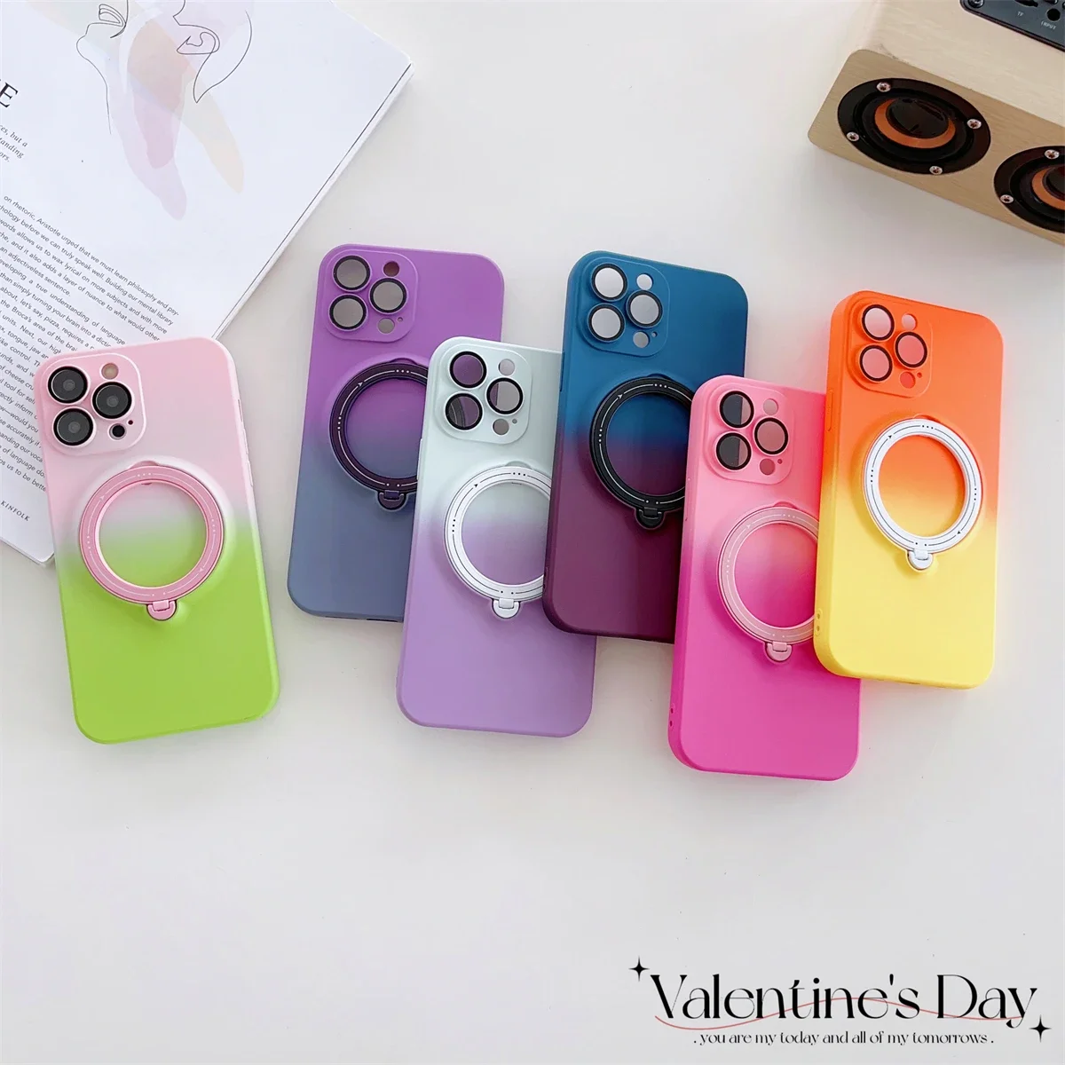 Gradient Magnetic Stand Case for Magsafe Case for iPhone 11 12 13 14 15 Pro Max Plus Soft Liquid Silicone Case
Gradient Magnetic Stand Case for Magsafe Case for iPhone 11 12 13 14 15 Pro Max Plus Soft Liquid Silicone Case