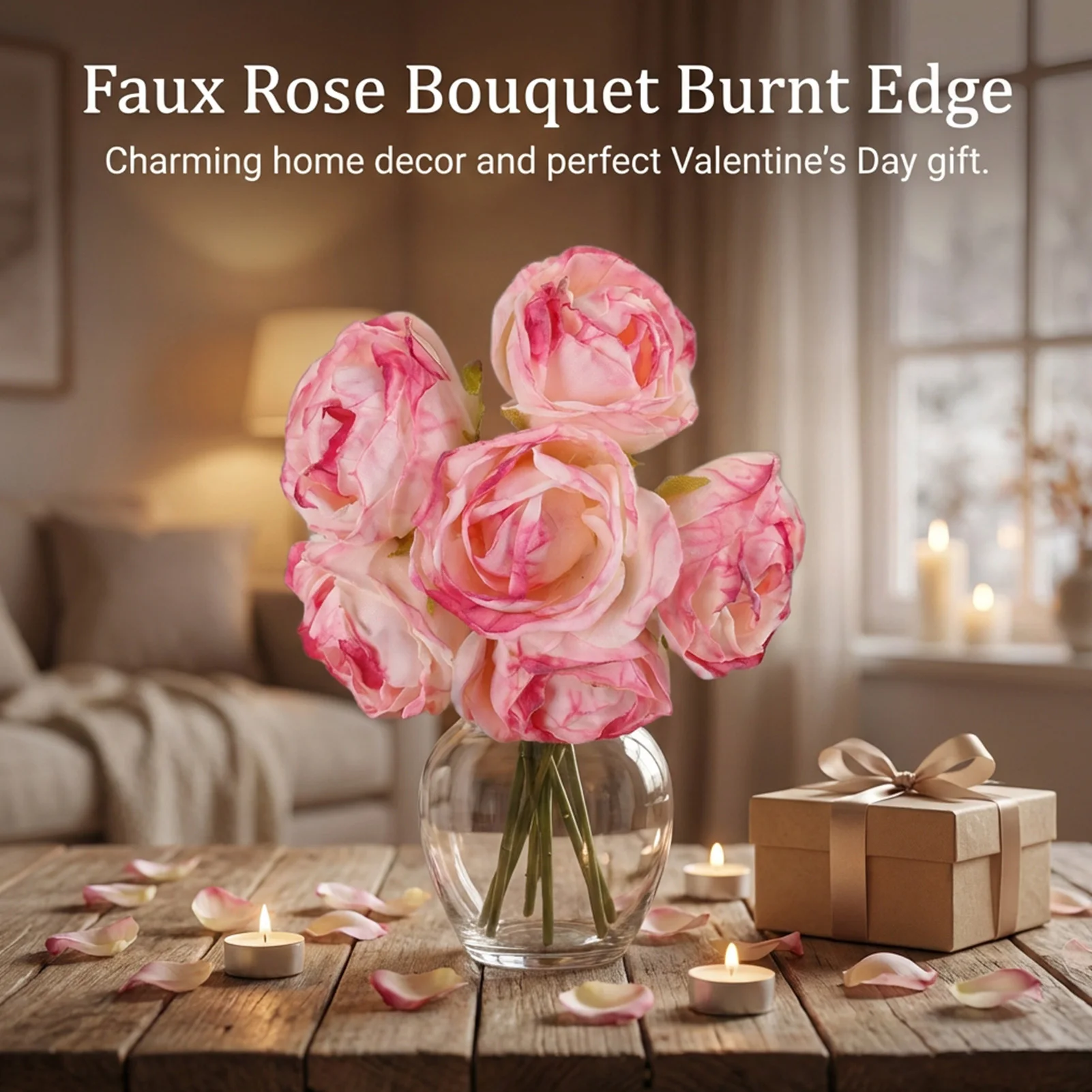 Artificial Bouquet with Burnt Edge Design for Home Decoration
Artificial Bouquet with Burnt Edge Design for Home Decoration