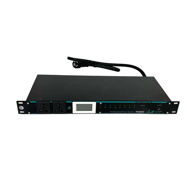 1u Height Rack Professional Audio 8 Channel Multi-function Sequential Power Controller Control Switch
1u Height Rack Professional Audio 8 Channel Multi-function Sequential Power Controller Control Switch