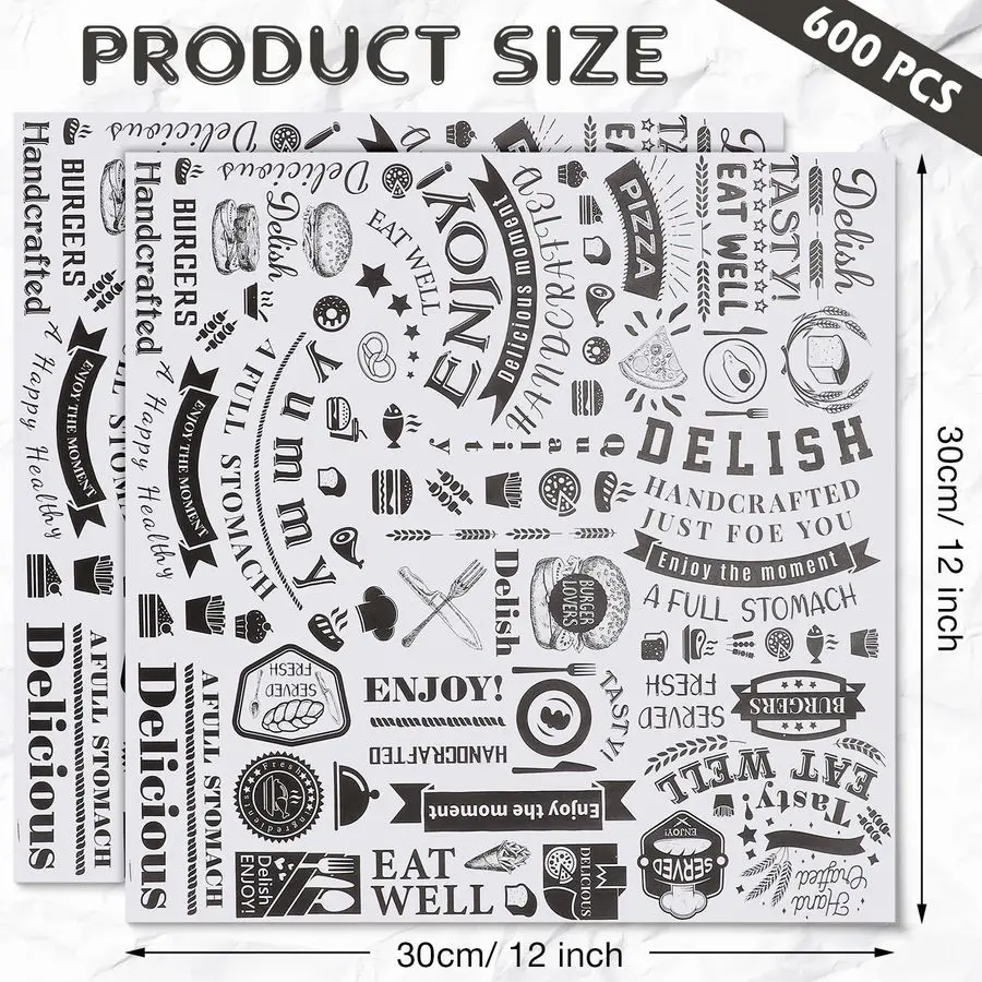 Бумага для сэндвичей 12x12 дюймов, 12 шт., жиростойкая, водонепроницаемая, для подносов и корзин, из газетной бумаги
Бумага для сэндвичей 12x12 дюймов, 12 шт., жиростойкая, водонепроницаемая, для подносов и корзин, из газетной бумаги