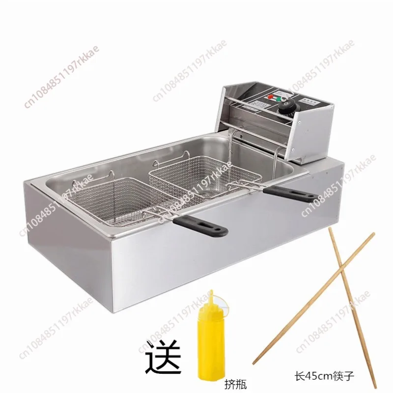 Commercial Deep Fryer Machine Single Cylinder Electric FryerLarge Capacity Electric Fryer Fried Skewers Snack Equipment
Commercial Deep Fryer Machine Single Cylinder Electric FryerLarge Capacity Electric Fryer Fried Skewers Snack Equipment
