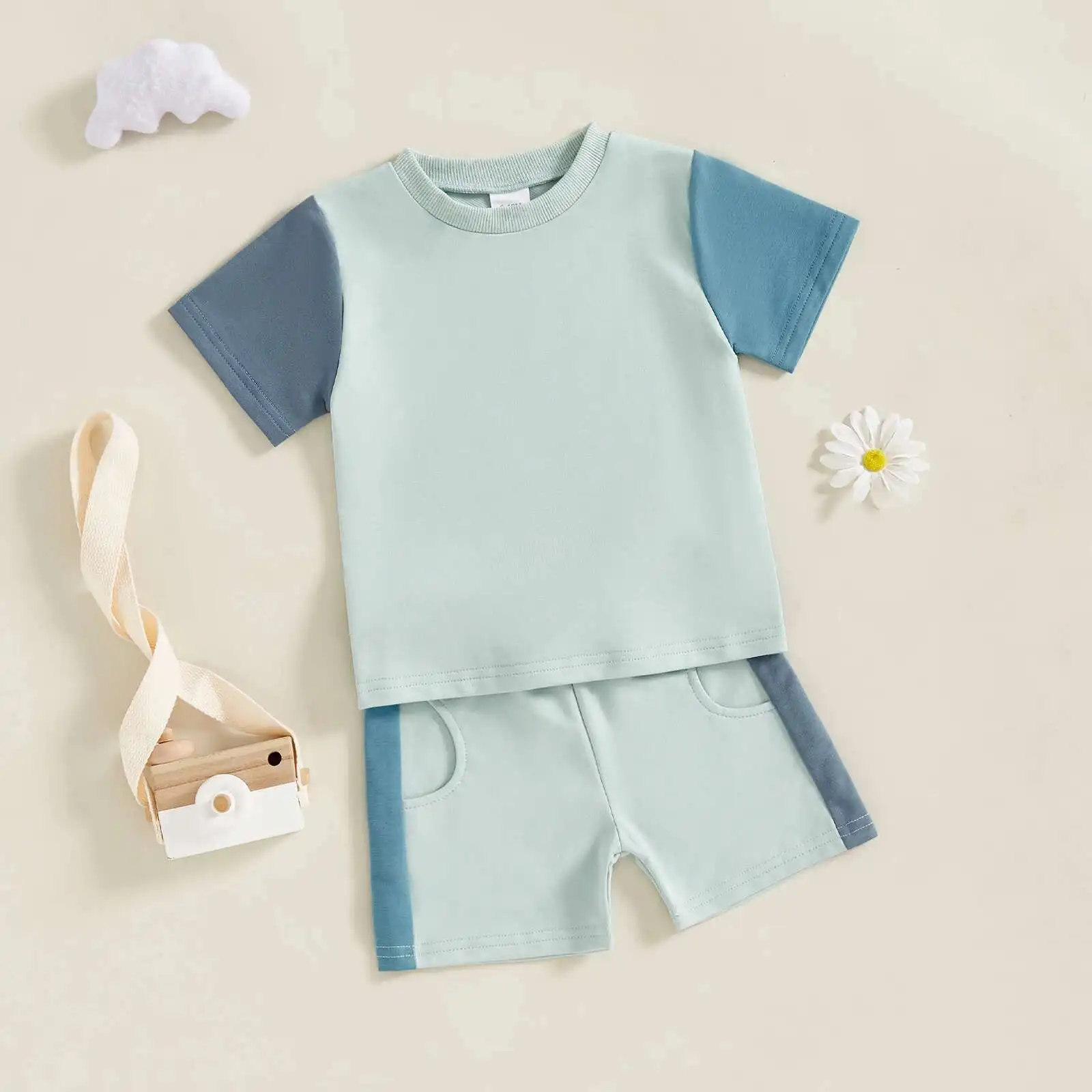 Summer Infant Baby Boy Contrast Color Tracksuits Summer Toddler Short Sleeve T-Shirts + Elastic Waist Shorts 2pcs Clothes Suit
Summer Infant Baby Boy Contrast Color Tracksuits Summer Toddler Short Sleeve T-Shirts + Elastic Waist Shorts 2pcs Clothes Suit