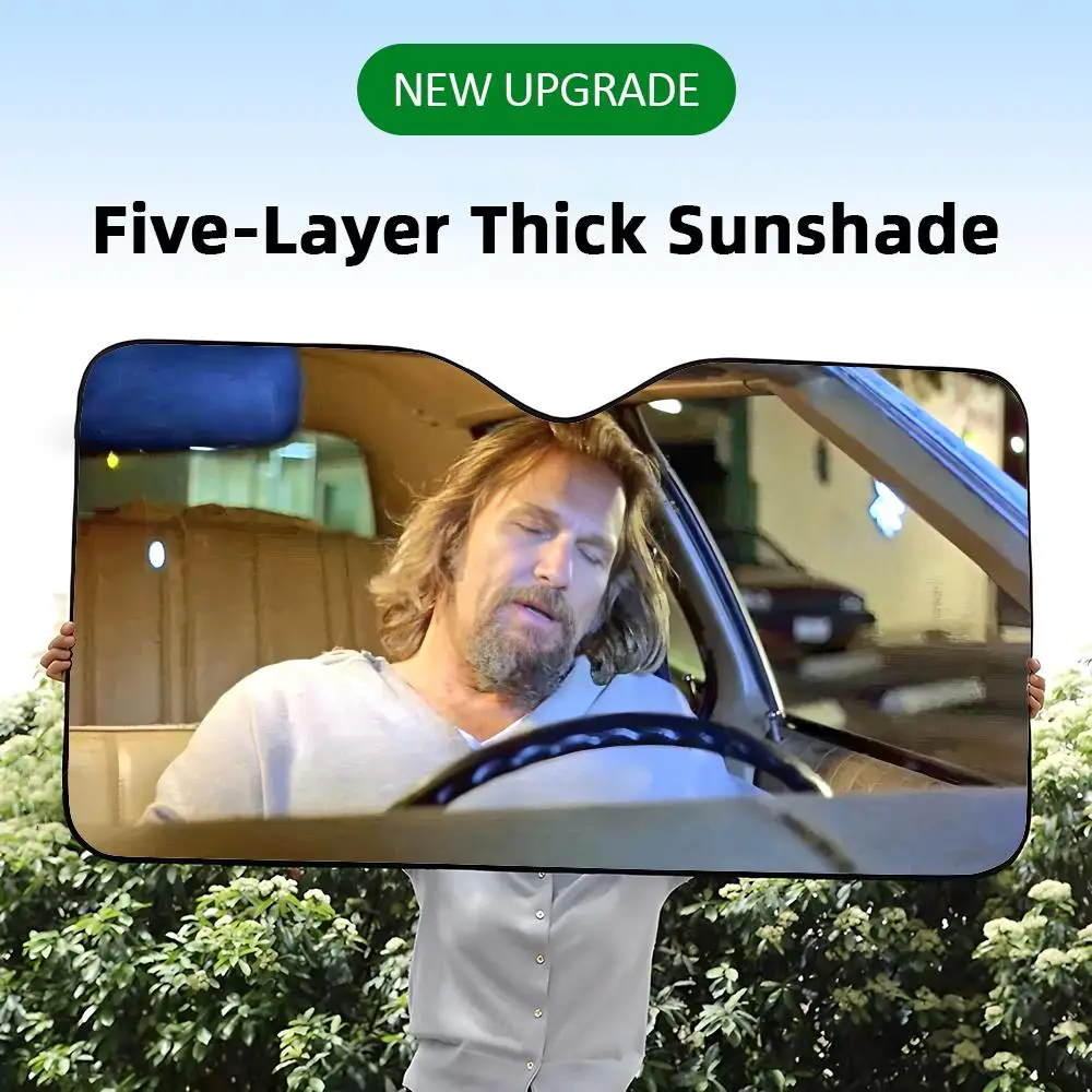 The Dude Funny Movie Sun Visor Five-Layer Aluminum Foil Windshield Sunshades UV Protector & Heat Shield Car Front Window
The Dude Funny Movie Sun Visor Five-Layer Aluminum Foil Windshield Sunshades UV Protector & Heat Shield Car Front Window
