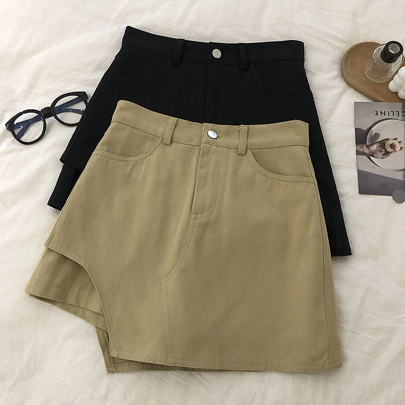 Irregular High Waist Mini Skirt Women Fashion Casual Sexy A Line Skirts Korean Summer Female Solid All Match Chic Shorts Skirt
Irregular High Waist Mini Skirt Women Fashion Casual Sexy A Line Skirts Korean Summer Female Solid All Match Chic Shorts Skirt