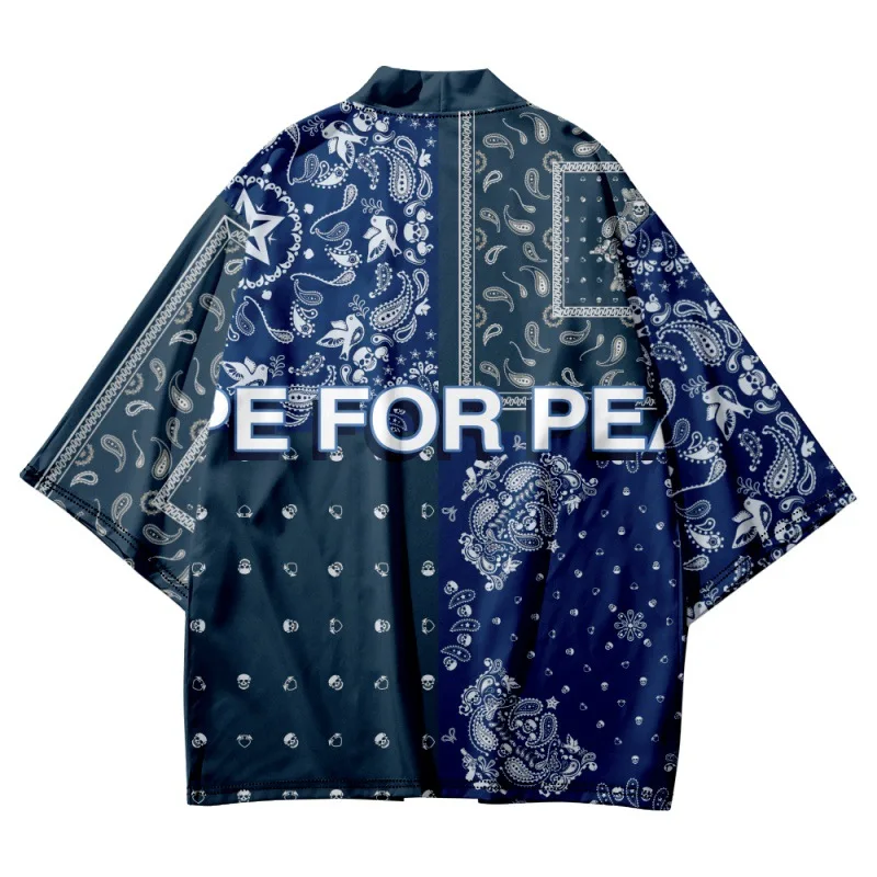 Harajuku Japanese Samurai Blue Print Traditional Cardigan Kimono Casual Oversized Haori Women Men Beach Shirts Clothing
Harajuku Japanese Samurai Blue Print Traditional Cardigan Kimono Casual Oversized Haori Women Men Beach Shirts Clothing