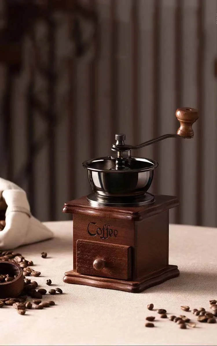 Wooden Coffee Grinder Manual Coffee Bean Grinder Retro Wood Delicate Shape Design Mill Maker Mini Grinders
Wooden Coffee Grinder Manual Coffee Bean Grinder Retro Wood Delicate Shape Design Mill Maker Mini Grinders