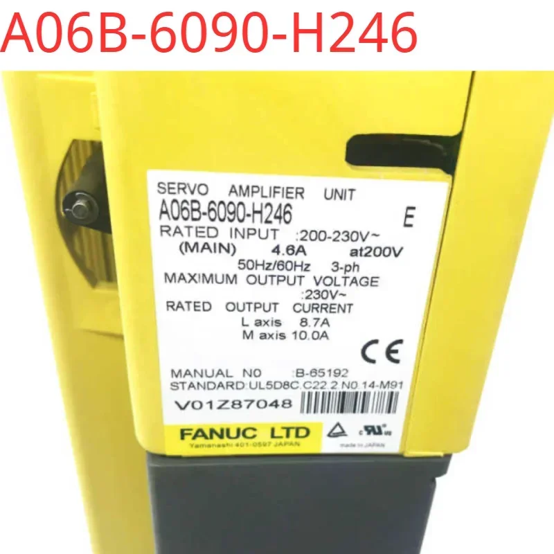 A06B-6090-H246 second-hand tested ok Servo Drive in good Condition
A06B-6090-H246 second-hand tested ok Servo Drive in good Condition