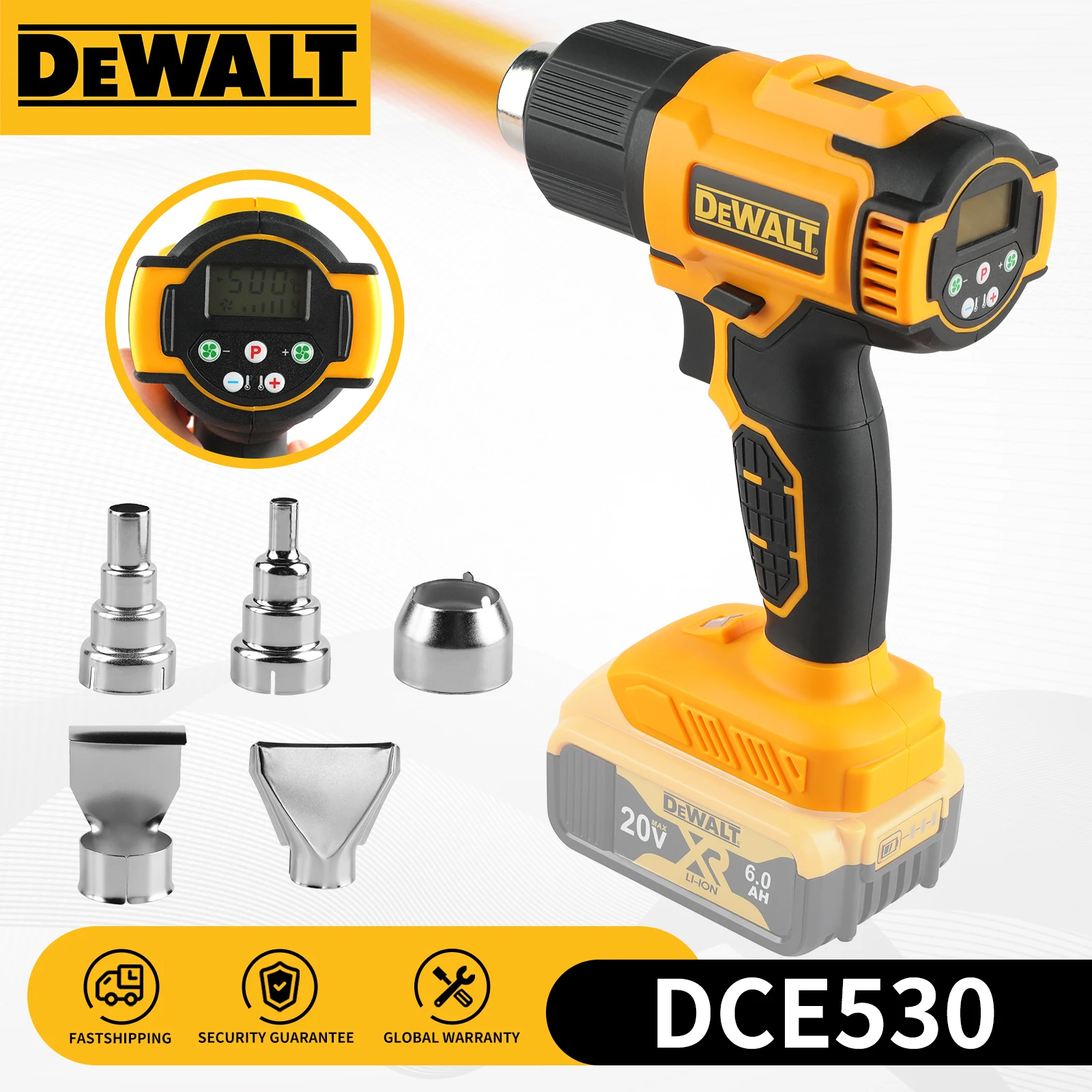 DEWALT DCE530N Cordless Heat Gun Tool Only Shrink wrapping Industrial electric hot air gun Thermal blower , No battery
DEWALT DCE530N Cordless Heat Gun Tool Only Shrink wrapping Industrial electric hot air gun Thermal blower , No battery