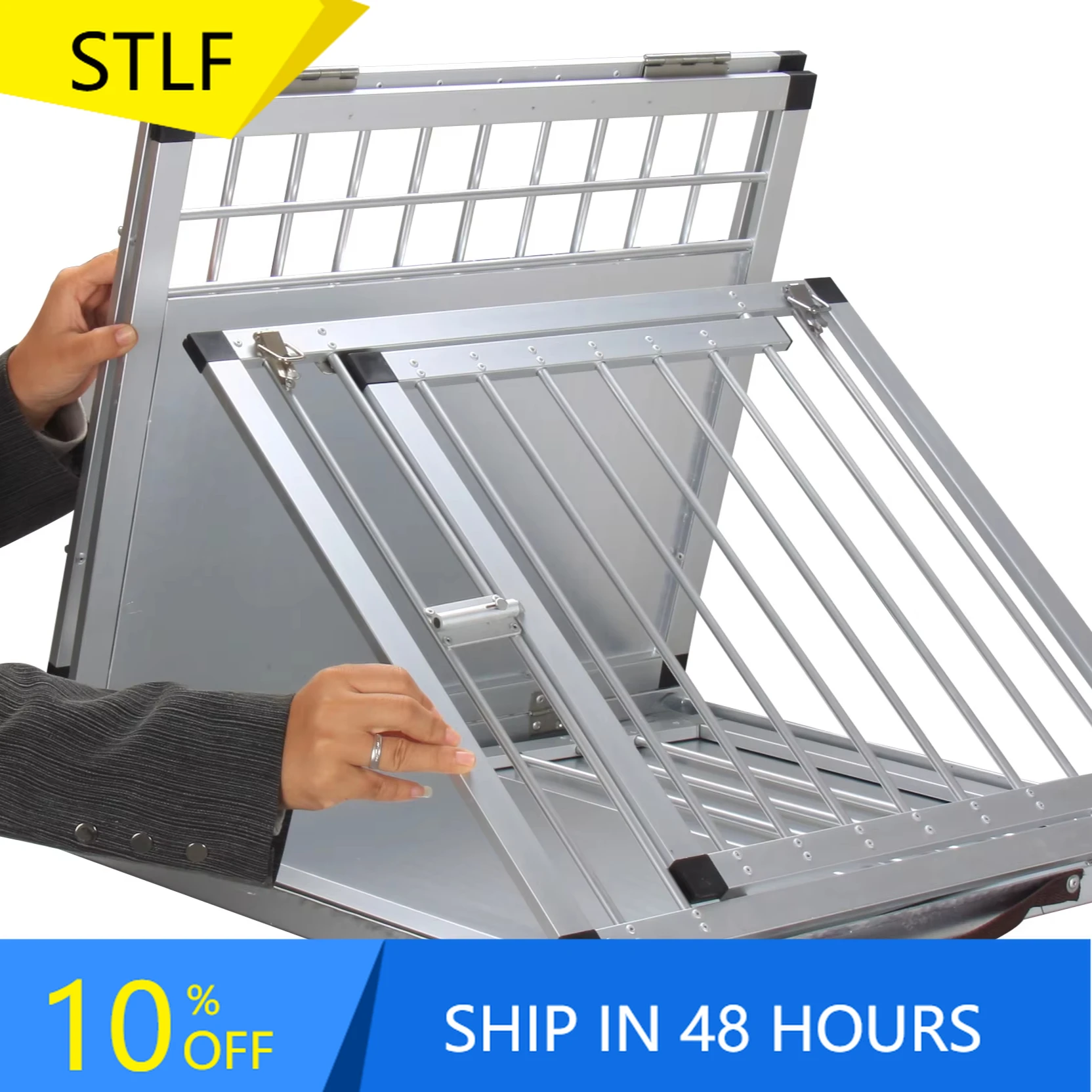 STLFFoldable Pet Cage 100% Aluminum Best Price Air Permeable Portable Cat Pet Carrier Crate Cage
STLFFoldable Pet Cage 100% Aluminum Best Price Air Permeable Portable Cat Pet Carrier Crate Cage