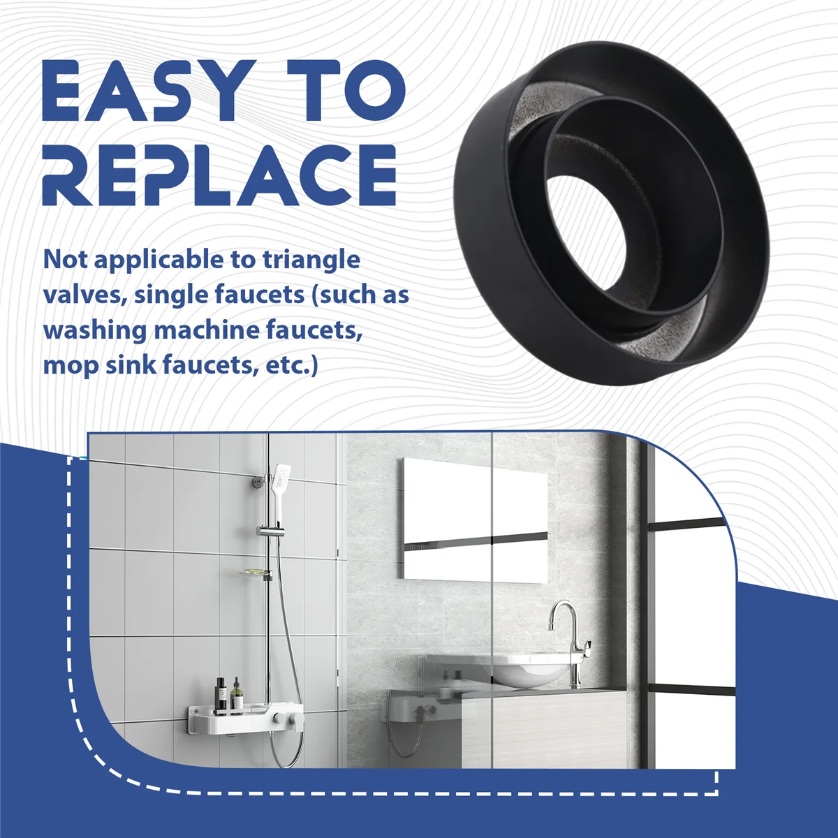 ABFA 1Pcs Shower Fixing Kit Equipment Water Pipe Copper Decorative Cover Bathroom Faucet Accessories Electroplating-Black
ABFA 1Pcs Shower Fixing Kit Equipment Water Pipe Copper Decorative Cover Bathroom Faucet Accessories Electroplating-Black