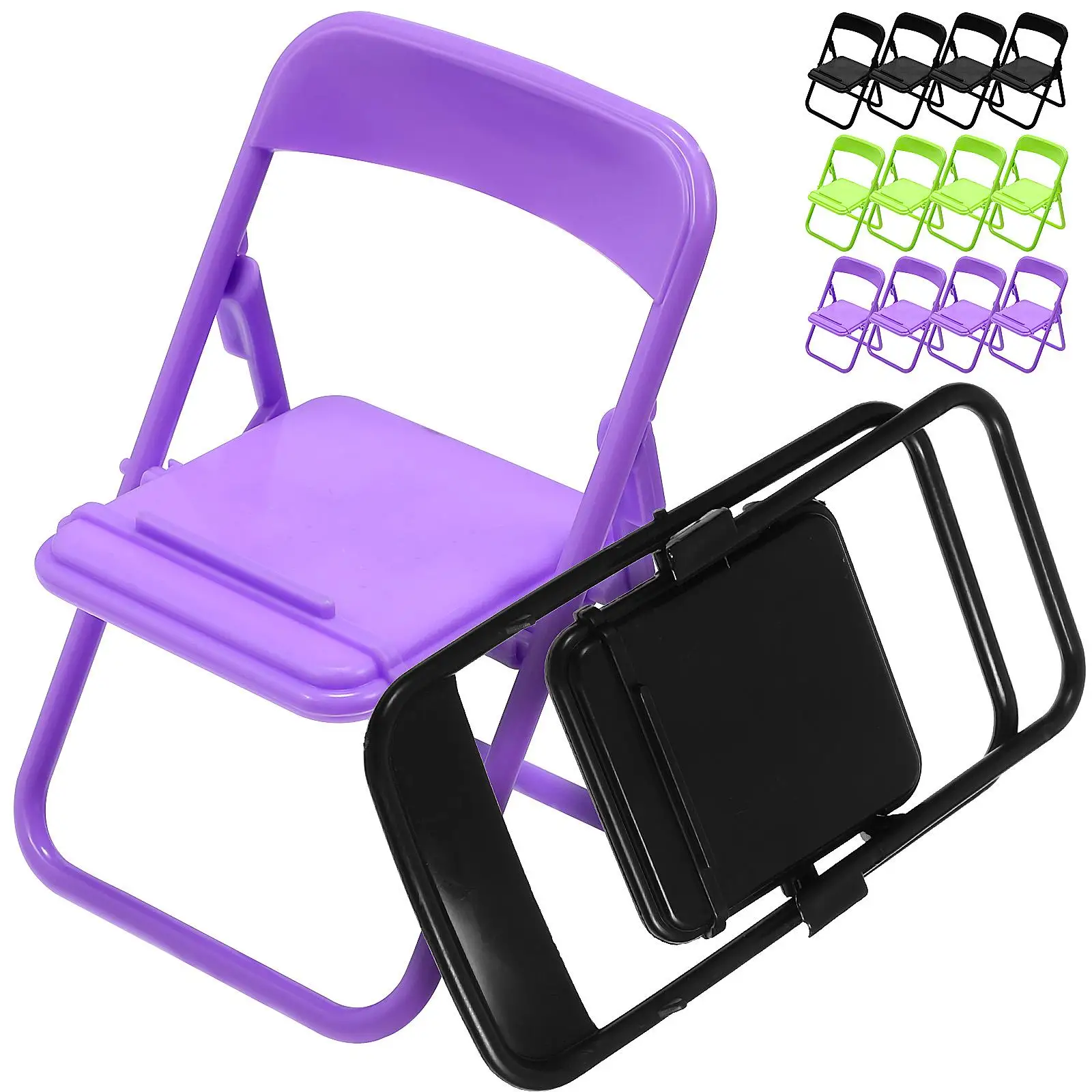 24 Pcs Mini Chair Phone Stand 12 Black 6 Mint 6 Foldable Cell Holder Desk Props Universal Compatibility Creative Design
24 Pcs Mini Chair Phone Stand 12 Black 6 Mint 6 Foldable Cell Holder Desk Props Universal Compatibility Creative Design