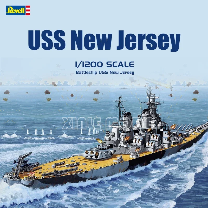 Revell Plastic Assembled Ship Model Kit 05183 USS New Jersey 1/1200 
Revell Plastic Assembled Ship Model Kit 05183 USS New Jersey 1/1200