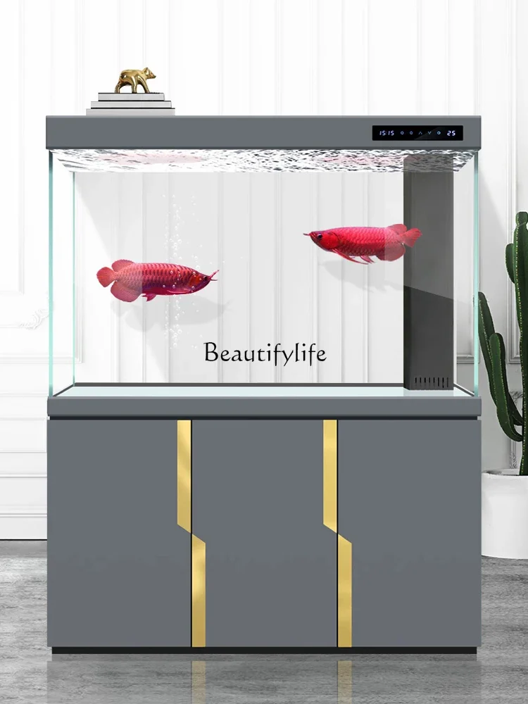LD332024 New Large Living Room Screen Light Luxury Fish Tank Aquarium Super White Glass Ecological Bottom Filter Dragon Fish Tan
LD332024 New Large Living Room Screen Light Luxury Fish Tank Aquarium Super White Glass Ecological Bottom Filter Dragon Fish Tan