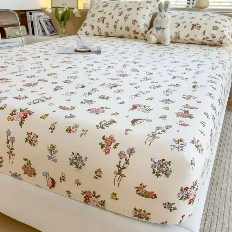 Country Style Floral Fitted Sheet Single Size Full Enclosure Elastic Dustproof Mattress Cover Non-Slip Bed Protector
Country Style Floral Fitted Sheet Single Size Full Enclosure Elastic Dustproof Mattress Cover Non-Slip Bed Protector