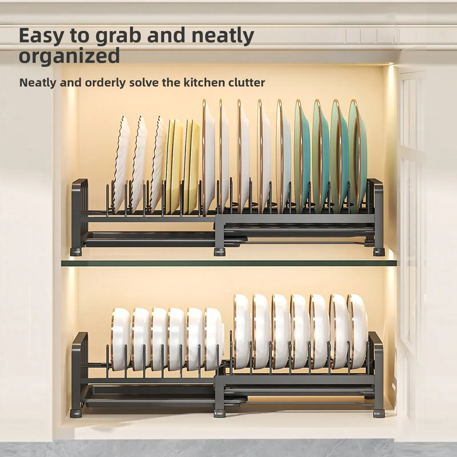 Retractable Dish Storage Rack Kitchen Pot Lid Rack Single Layer Drain Rack Bowl Dish Drain Shelf in Cabinet
Retractable Dish Storage Rack Kitchen Pot Lid Rack Single Layer Drain Rack Bowl Dish Drain Shelf in Cabinet