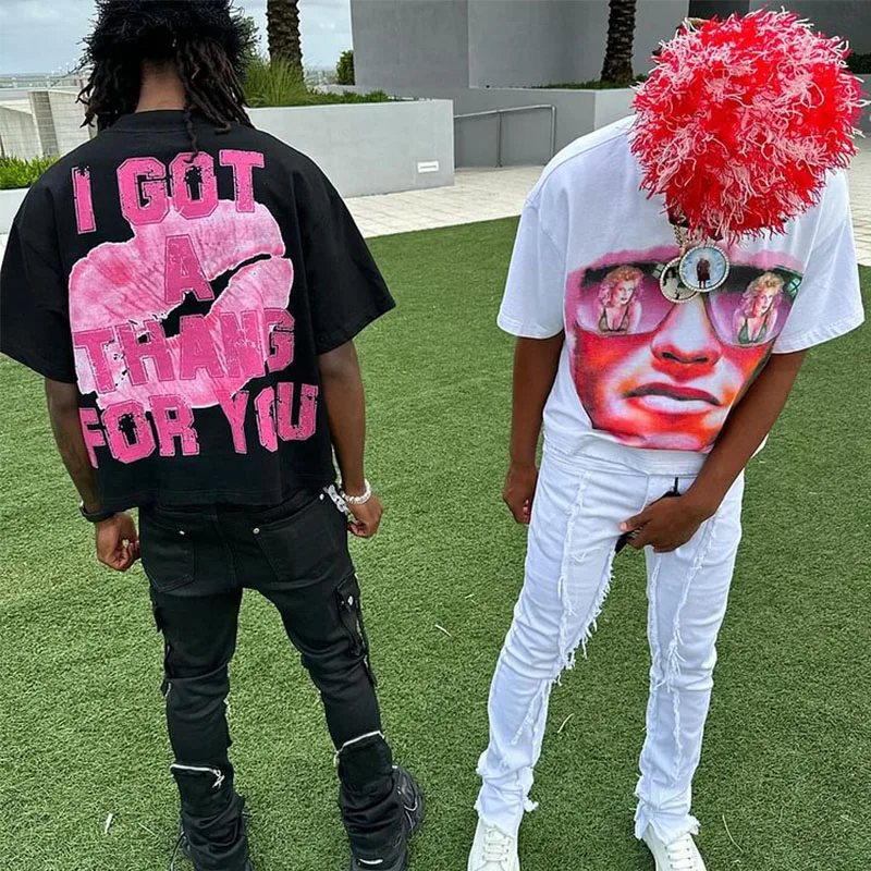 European and American Y2k fashion streetwear cartoon print plus size short sleeved hip-hop street retro versatile T-shirt top
European and American Y2k fashion streetwear cartoon print plus size short sleeved hip-hop street retro versatile T-shirt top