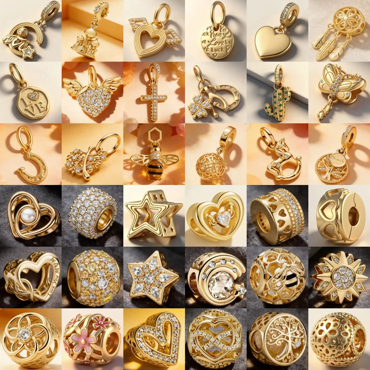 New 925 Silver Gold Three-dimensional Pentagram Love Tree Cross Dream Catcher Charm Fit for bracelets DIY Boutique Jewelry Gifts
New 925 Silver Gold Three-dimensional Pentagram Love Tree Cross Dream Catcher Charm Fit for bracelets DIY Boutique Jewelry Gifts