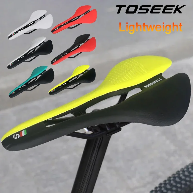 TOSEEK Bicycle Saddle Mountain Bike Saddle Ultralight Bicycle Seat Cushion Comfortable MTB Rail Seats for Road Folding Cycling
TOSEEK Bicycle Saddle Mountain Bike Saddle Ultralight Bicycle Seat Cushion Comfortable MTB Rail Seats for Road Folding Cycling