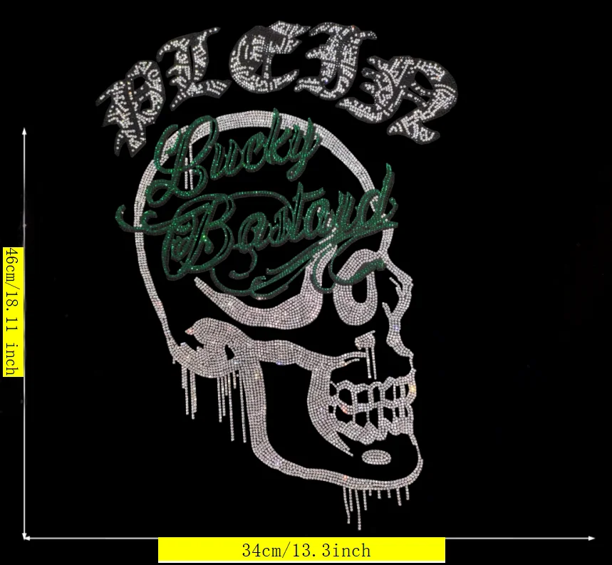 High Quality Hot Fix Rhinestone Patch Skull Pattern DIY Clothing Accessories For Garment Decoration
High Quality Hot Fix Rhinestone Patch Skull Pattern DIY Clothing Accessories For Garment Decoration