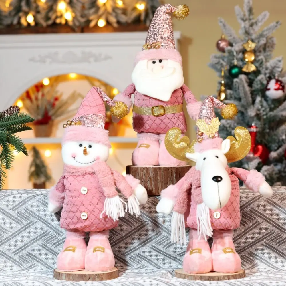New Christmas Snowman Telescopic Doll Window Scene Christmas Decoration Pink Santa Claus Knitted Elk Doll Happy New Year Desktop
New Christmas Snowman Telescopic Doll Window Scene Christmas Decoration Pink Santa Claus Knitted Elk Doll Happy New Year Desktop