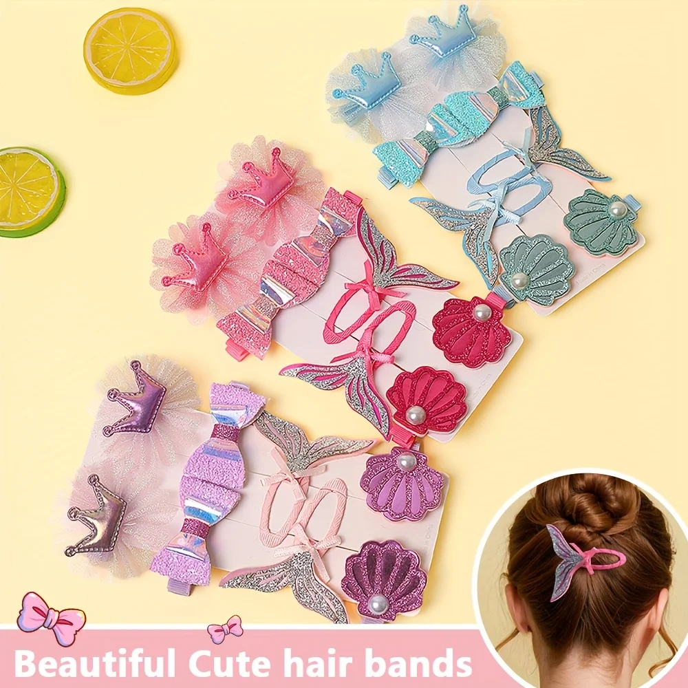 8 Pieces of Multi-Color Marine Element Crown Bow, Cute and Elegant Hairpins, Gifts for Girls
8 Pieces of Multi-Color Marine Element Crown Bow, Cute and Elegant Hairpins, Gifts for Girls