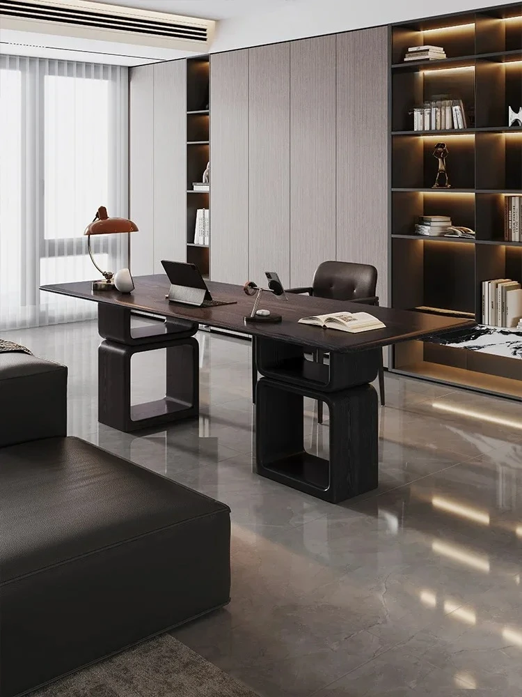 Italian minimalist desk light luxury modern high-end solid wood desk living room solid wood computer desk
Italian minimalist desk light luxury modern high-end solid wood desk living room solid wood computer desk