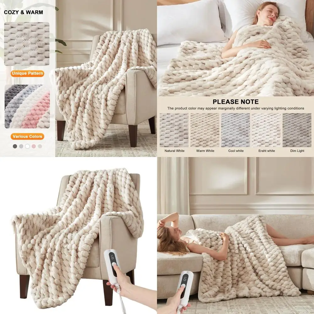 Электрическое одеяло с 6 режимами, 3D-жаккард, автоматическое отключение через 4 часа, можно стирать в машине, 50x60, тай-дай, серое
Электрическое одеяло с 6 режимами, 3D-жаккард, автоматическое отключение через 4 часа, можно стирать в машине, 50x60, тай-дай, серое