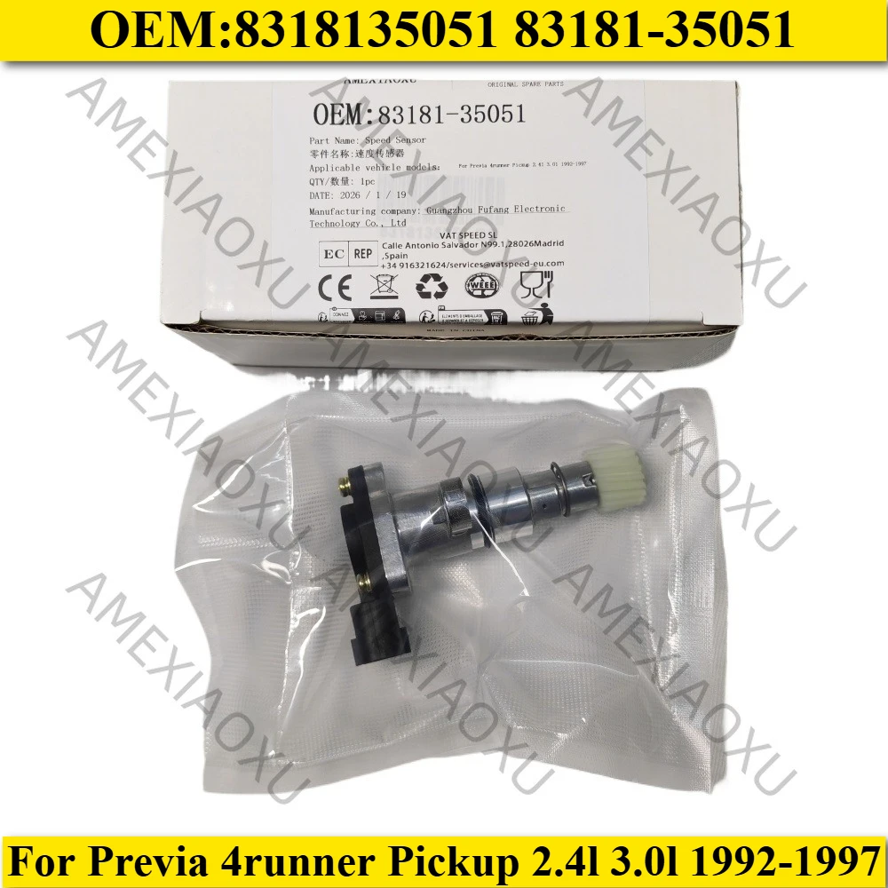 83181-35051 Speed Sensor For Previa 4runner Pickup 2.4l 3.0l 1992-1997 8318135051 83181 35051 Auto Part Accessories
83181-35051 Speed Sensor For Previa 4runner Pickup 2.4l 3.0l 1992-1997 8318135051 83181 35051 Auto Part Accessories