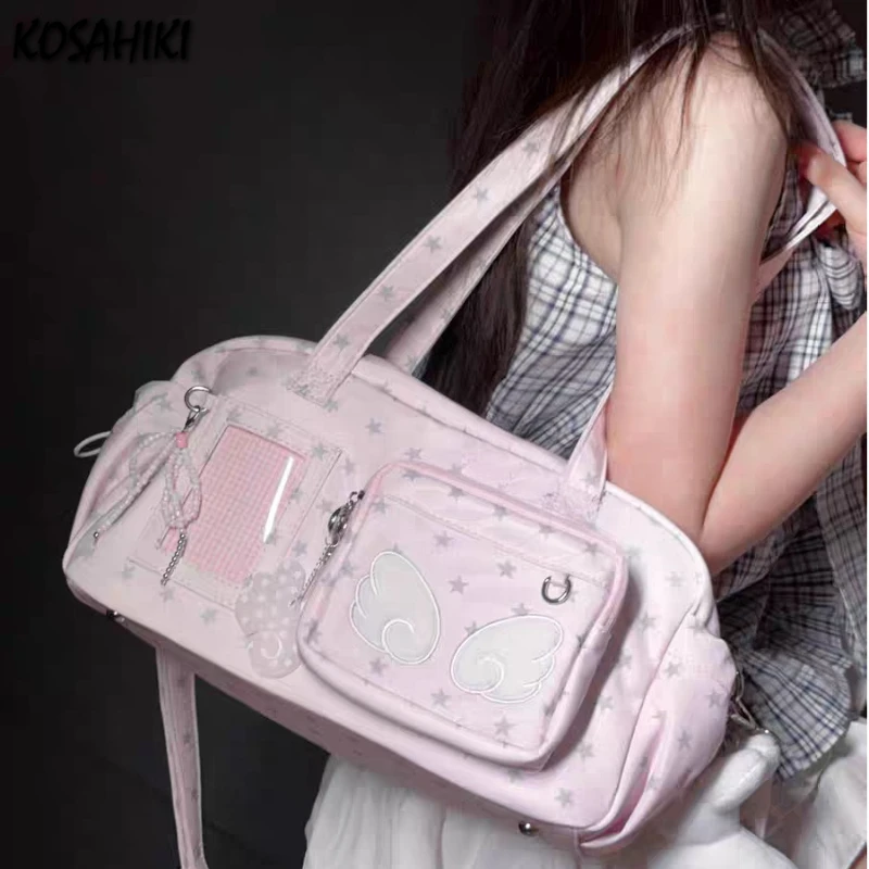 Japanese Transparent Women's Ita Bags Y2k Aesthetic All Match Star Print Fashion Ins Underarm Bag Sweet Kawaii Shoulder Handbags
Japanese Transparent Women's Ita Bags Y2k Aesthetic All Match Star Print Fashion Ins Underarm Bag Sweet Kawaii Shoulder Handbags