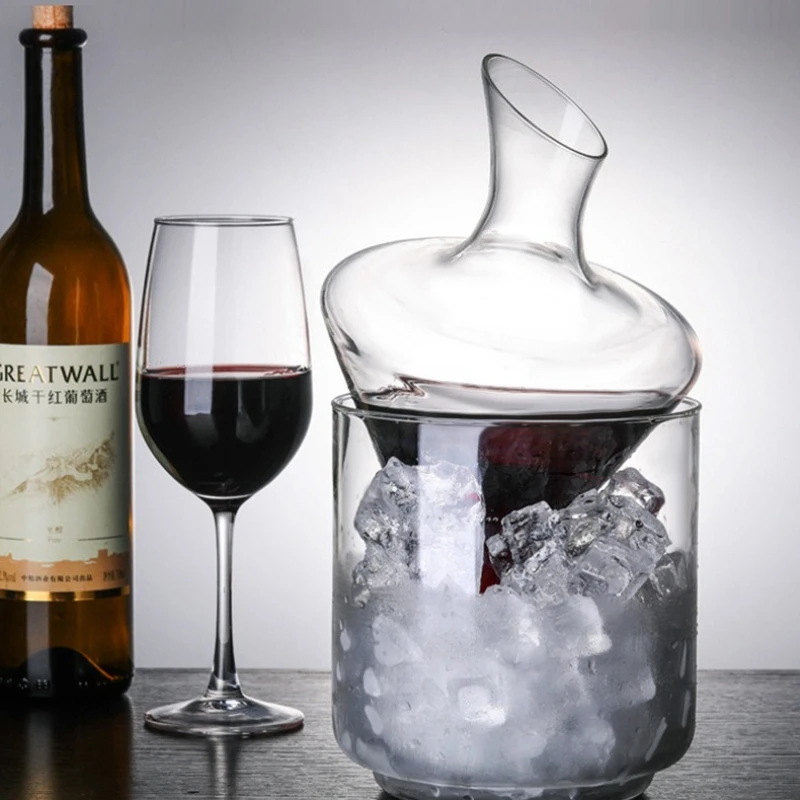 European Style Tumbler Wine Decanter with Ice Bucket Lead-Free Crystal Wine Carafe Rotating Rapid Sway 1000ml Whiskey Decanters
European Style Tumbler Wine Decanter with Ice Bucket Lead-Free Crystal Wine Carafe Rotating Rapid Sway 1000ml Whiskey Decanters